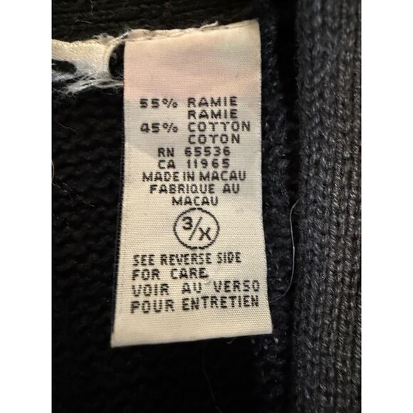 Vintage statement Black & Gold open festive Cardigan Fully Embellished stud 3X - Picture 8 of 8